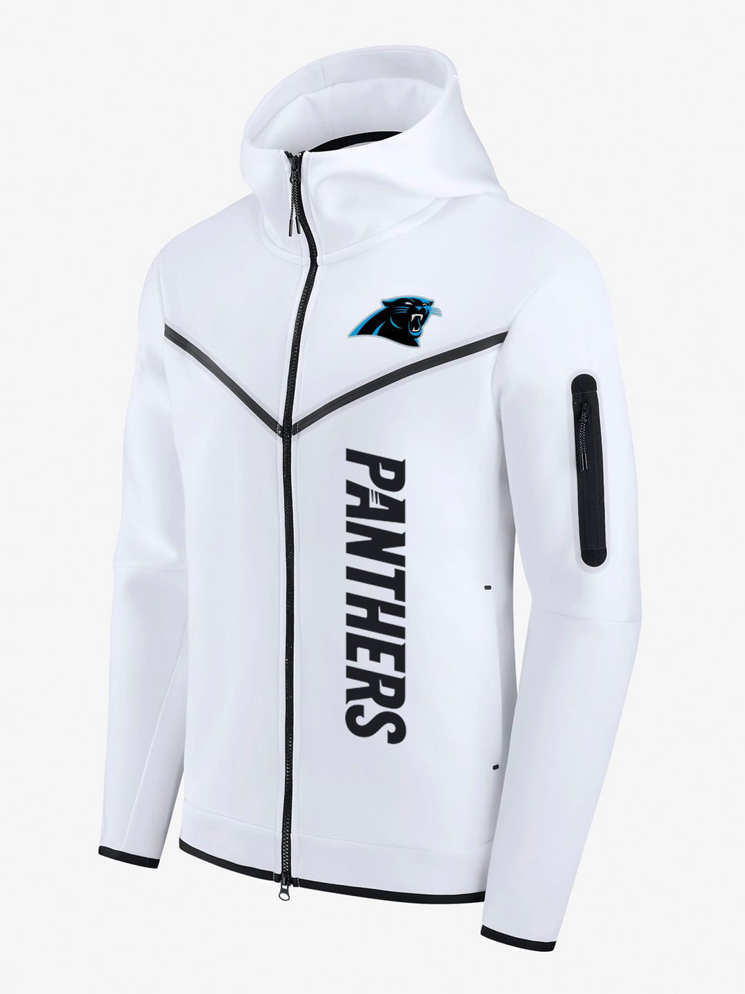 Carolina Panthers White Diamond Full-Zip Jacket