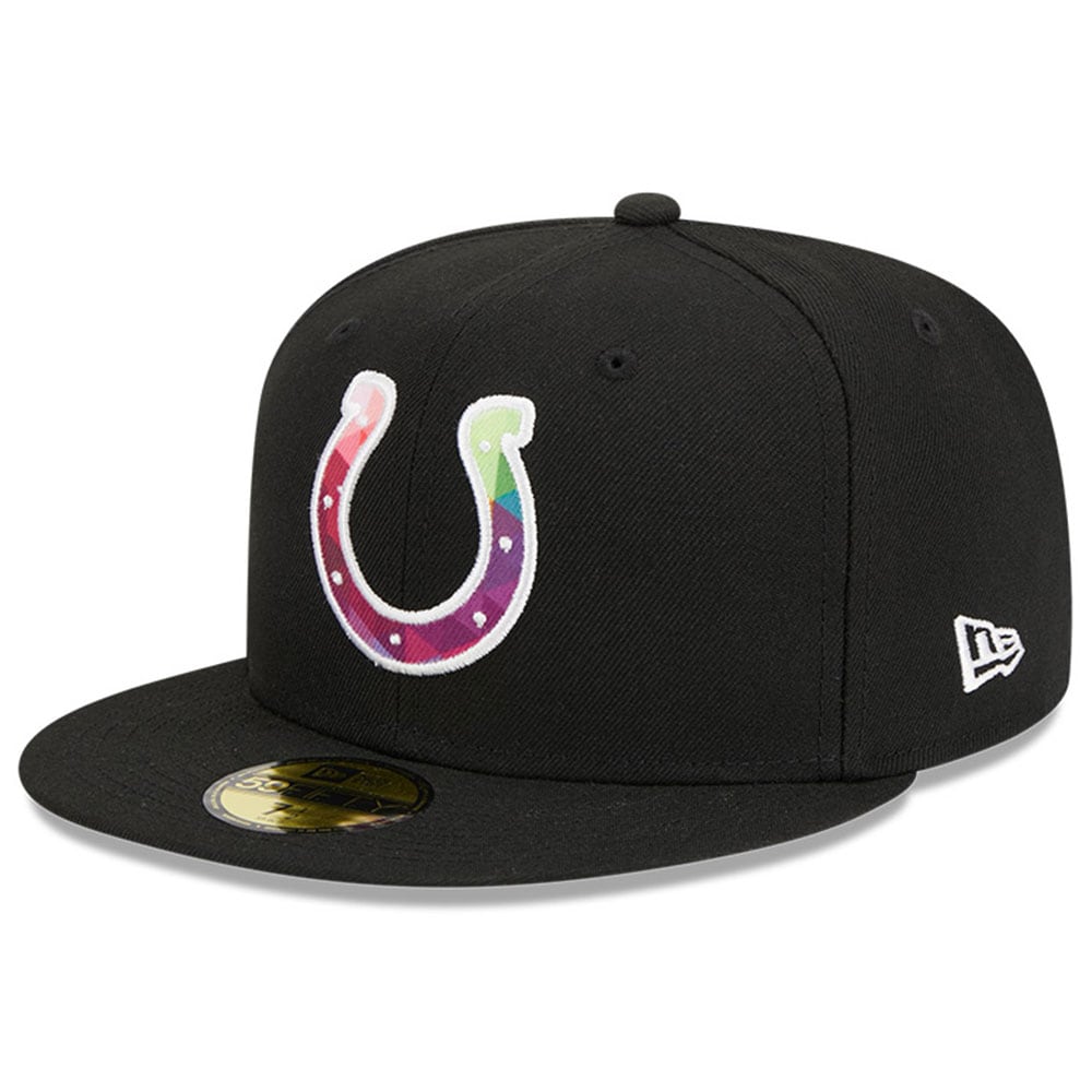 Indianapolis Colts Men's Black 2023 Crucial Catch 59FIFTY Fitted Hat