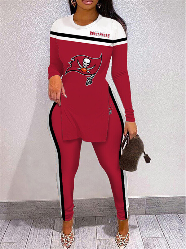 Tampa Bay Buccaneers Limited Edition High Slit Shirts And Leggings Two-Piece Suits