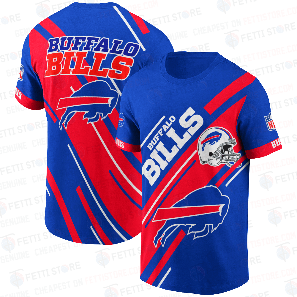 Buffalo Bills American Football Leauge Pattern 3D T-Shirt SH1 V2