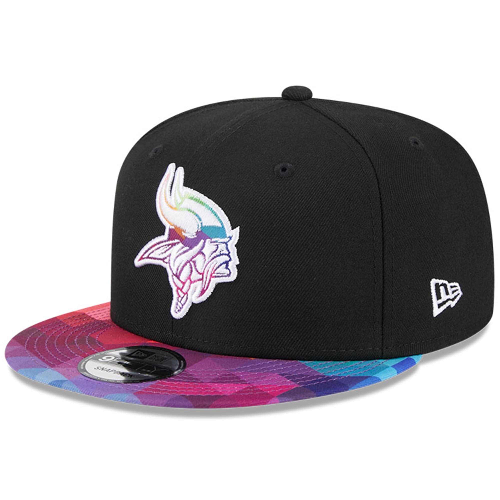 Minnesota Vikings Men's   Black 2023  Crucial Catch 9FIFTY Snapback Hat