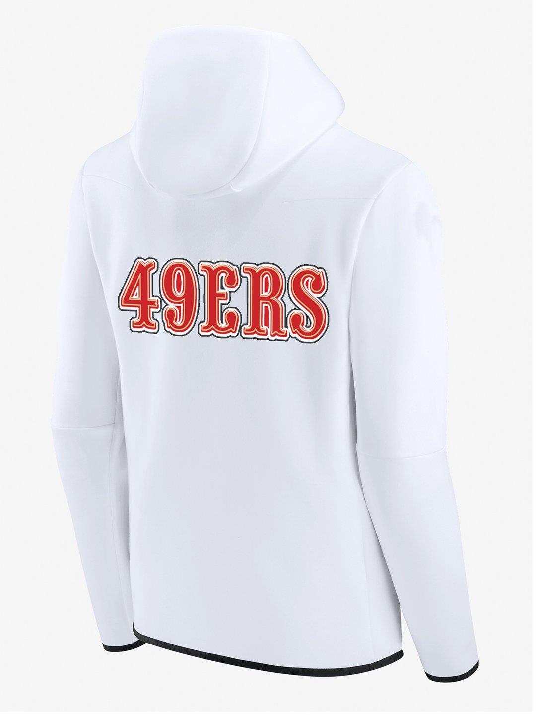 San Francisco 49ers White Diamond Full-Zip Jacket