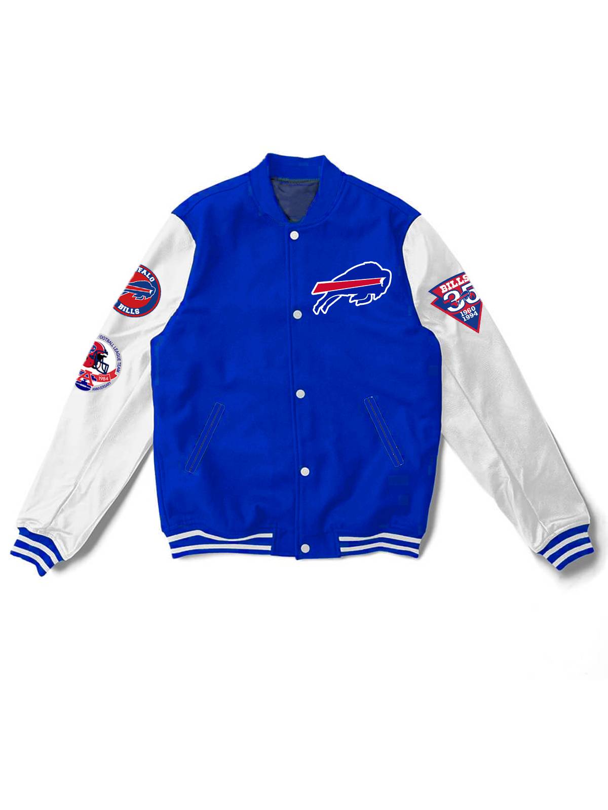 Buffalo Bills Fashion Printed Varsity  Jacket