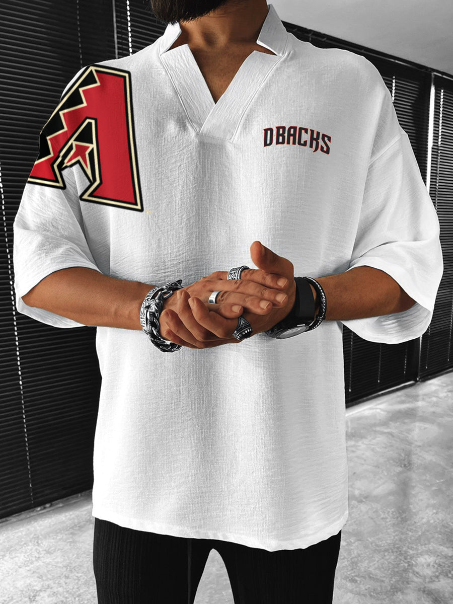 Arizona Diamondbacks MLB Men's Comfortable V-Neck Short Sleeve Top