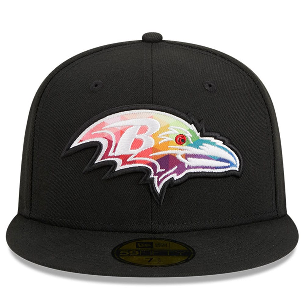 Baltimore Ravens Men's Black 2023 Crucial Catch 59FIFTY Fitted Hat