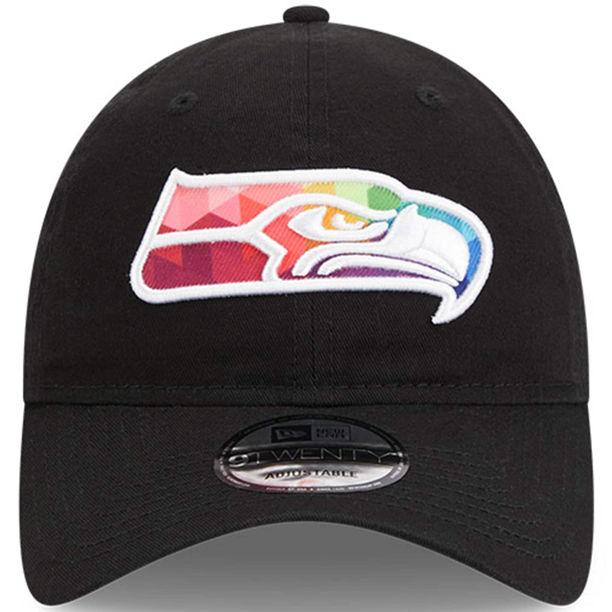 Seattle Seahawks Men's Black 2023 Crucial Catch 9TWENTY Adjustable Hat