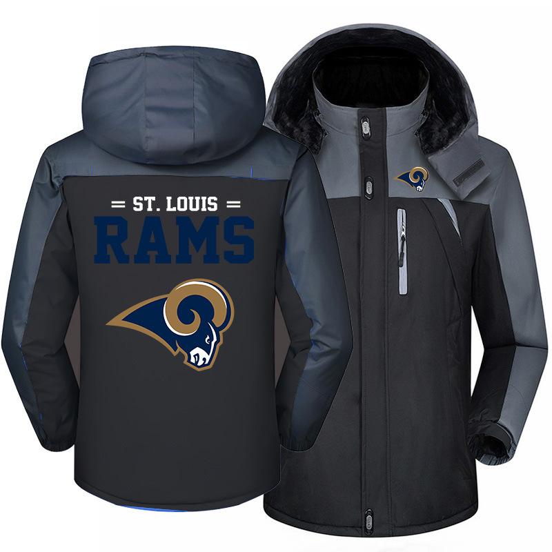 Los Angeles Rams Warm Hoodie Fleece Coat Winter Jacket Coat Ski Suit