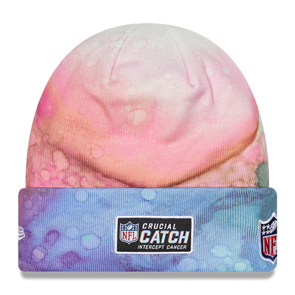 Chicago Bears Men's Pink 2022 Crucial Catch Knit Hat