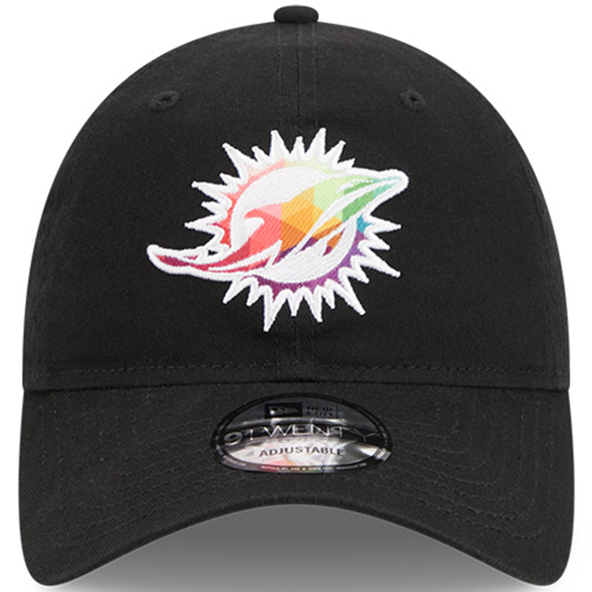 Miami Dolphins Men's Black 2023 Crucial Catch 9TWENTY Adjustable Hat