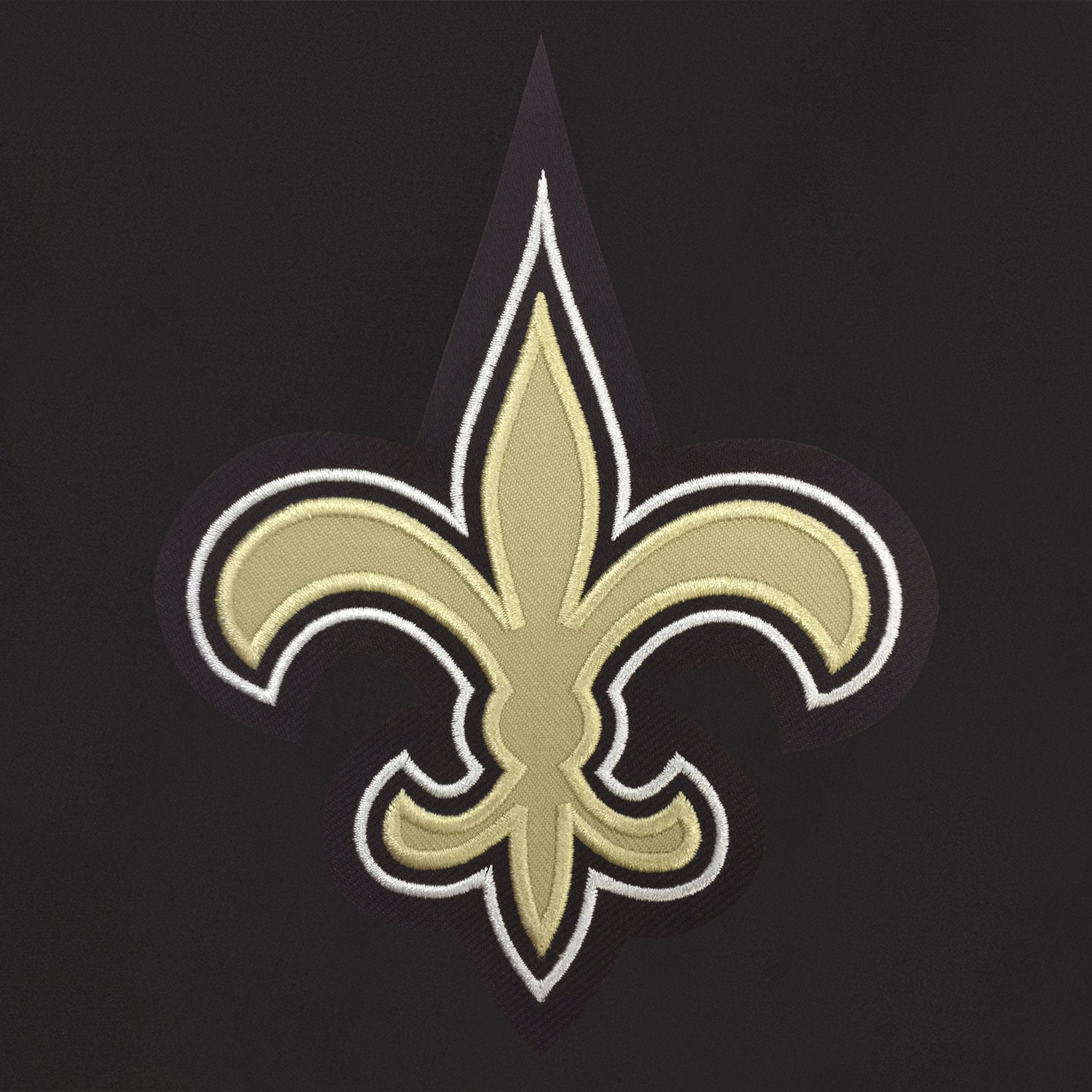 NEW ORLEANS SAINTS REVERSIBLE WOOL JACKET - BLACK