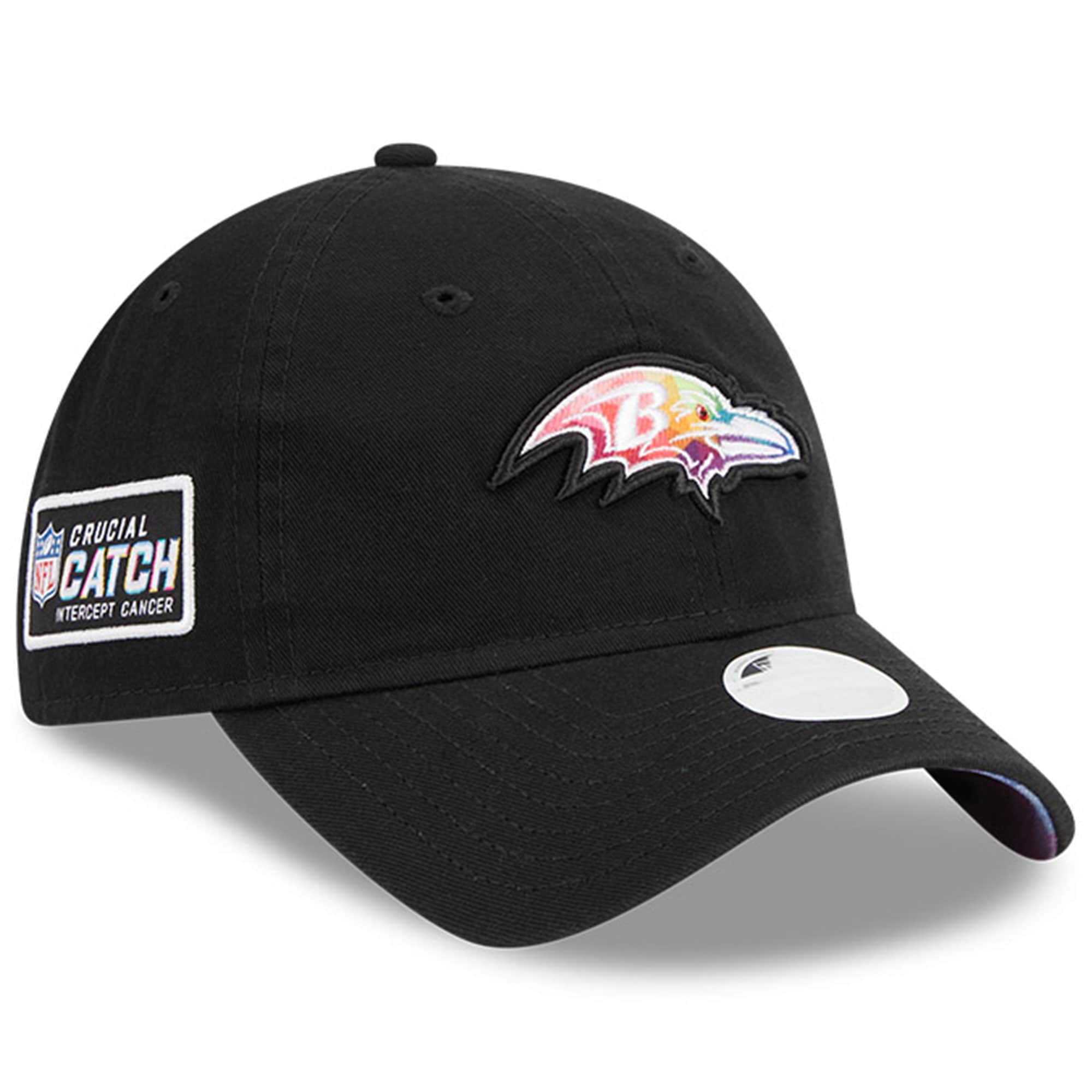 Baltimore Ravens Women's Black 2023 Crucial Catch 9TWENTY Adjustable Hat