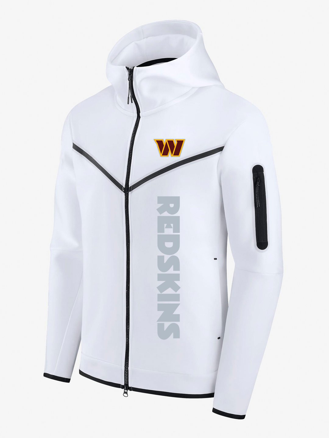 Washington Commanders Football White Diamond Full-Zip Jacket