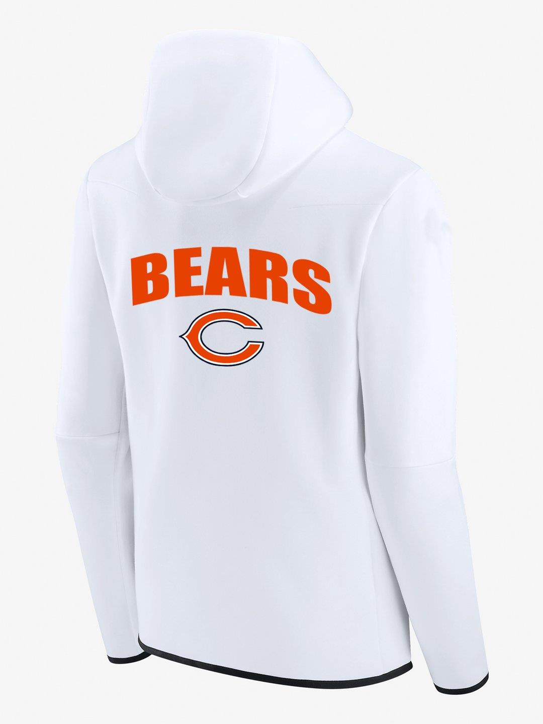 Chicago Bears White Diamond Full-Zip Jacket