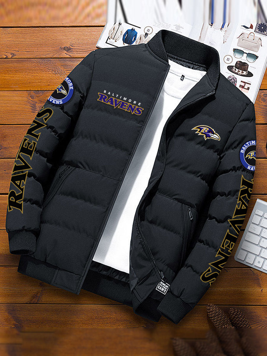 Baltimore Ravens Winter Comfortable Warm Padded Jacket