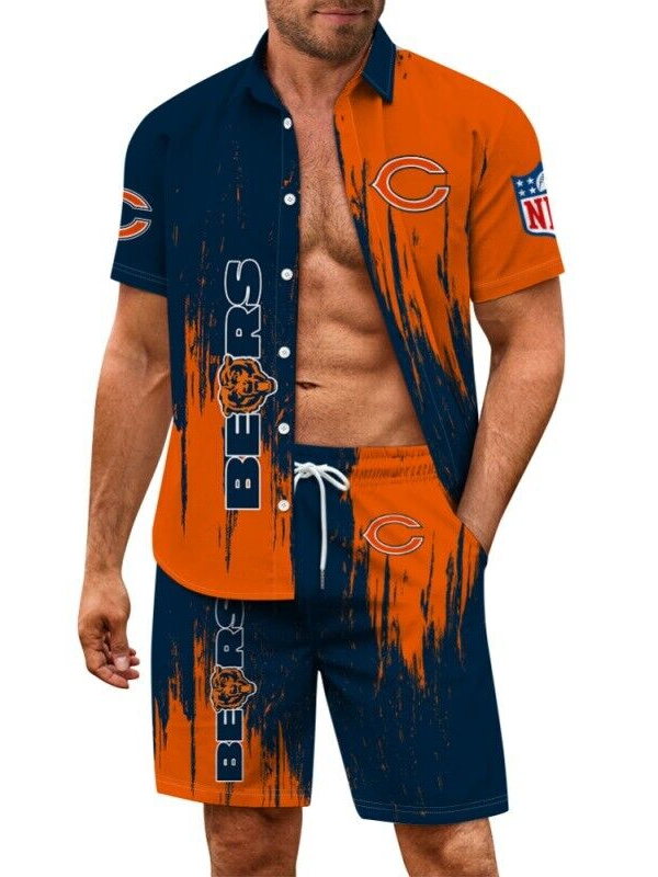 Chicago Bears Limited Edition Hawaiian Shirt And Shorts Two-Piece Suits