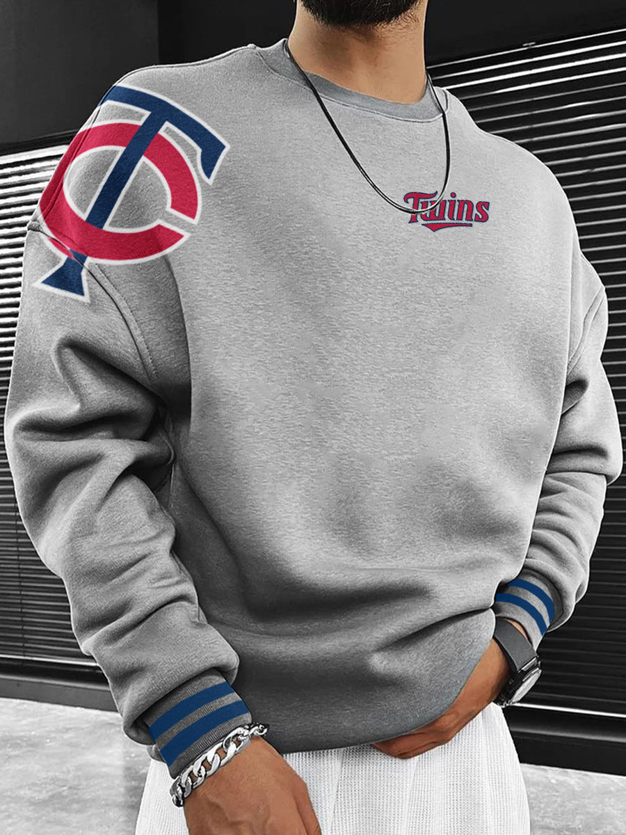Minnesota Twins Fashion Men's Crewneck Sweatshirt