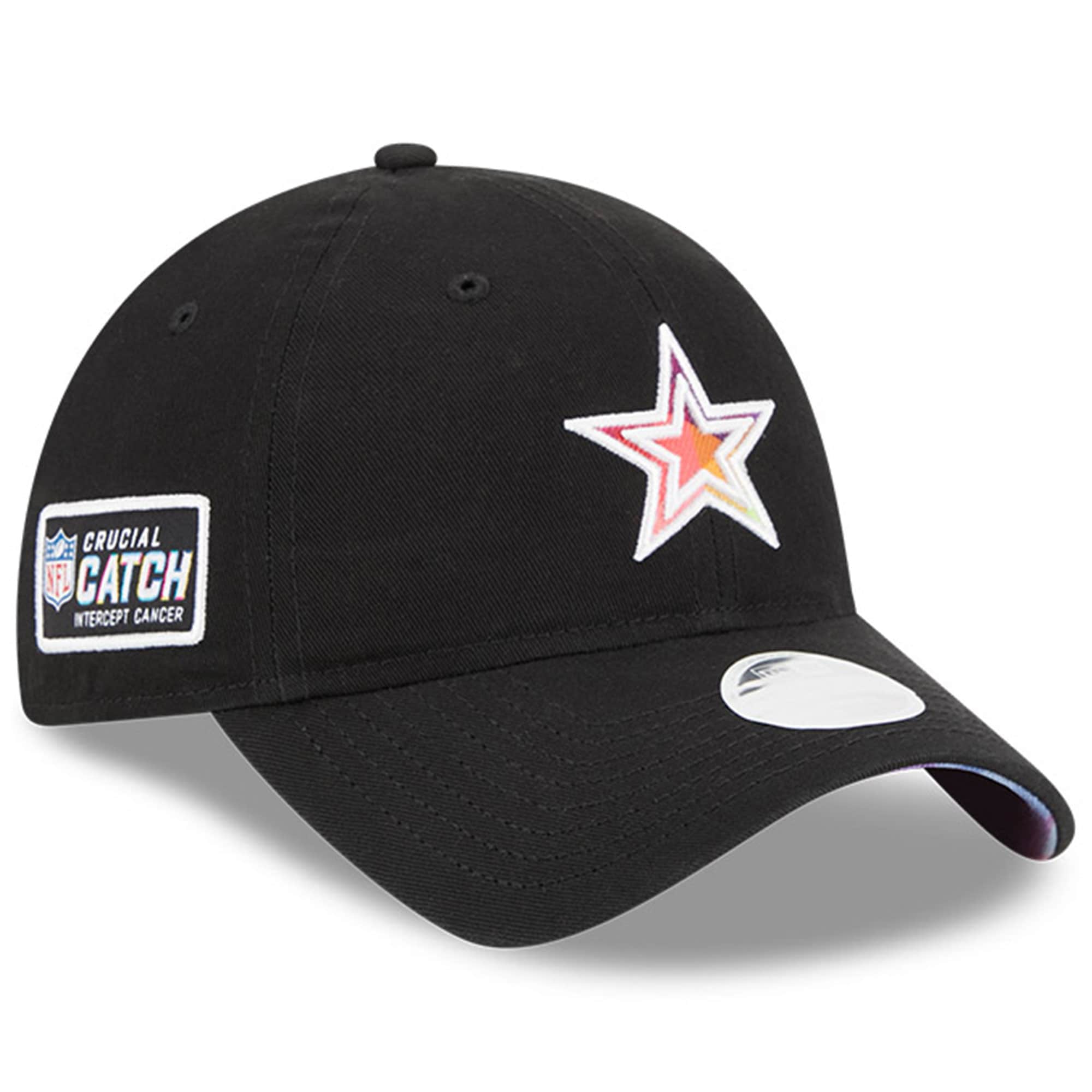 Dallas Cowboys Women's Black 2023 Crucial Catch 9TWENTY Adjustable Hat