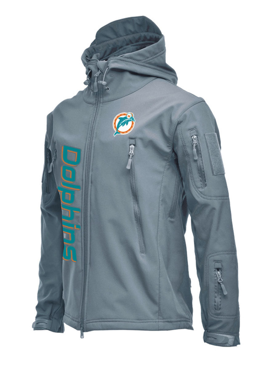 Miami Dolphins Waterproof Warm Climbing Jacket