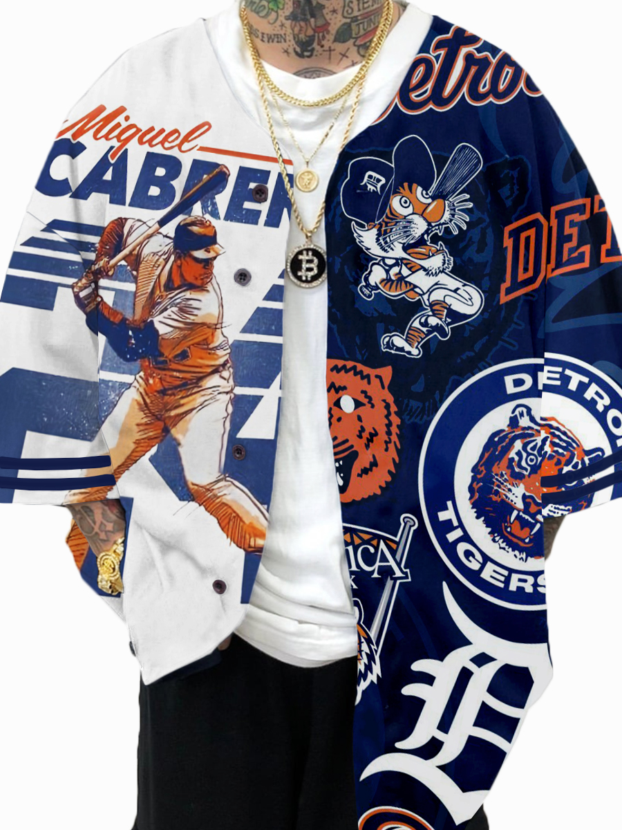 Detroit Tigers MLB Men's Fashion Short Sleeve Jersey