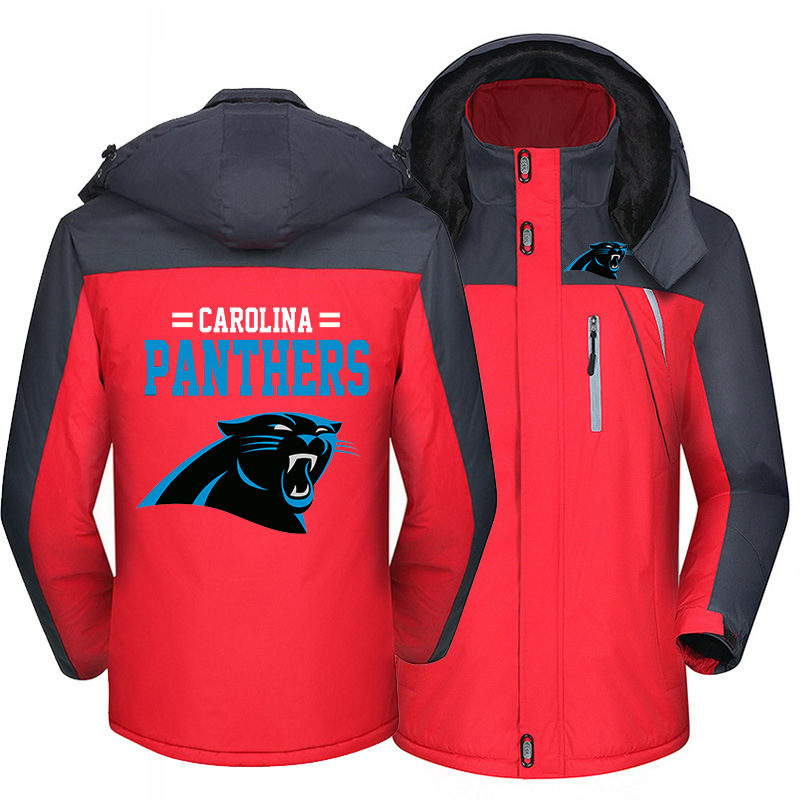 Carolina Panthers Warm Hoodie Fleece Coat Winter Jacket Coat Ski Suit