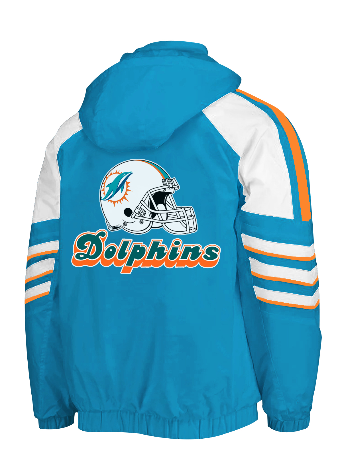 Miami Dolphins Half-Snap Hoodie Jacket