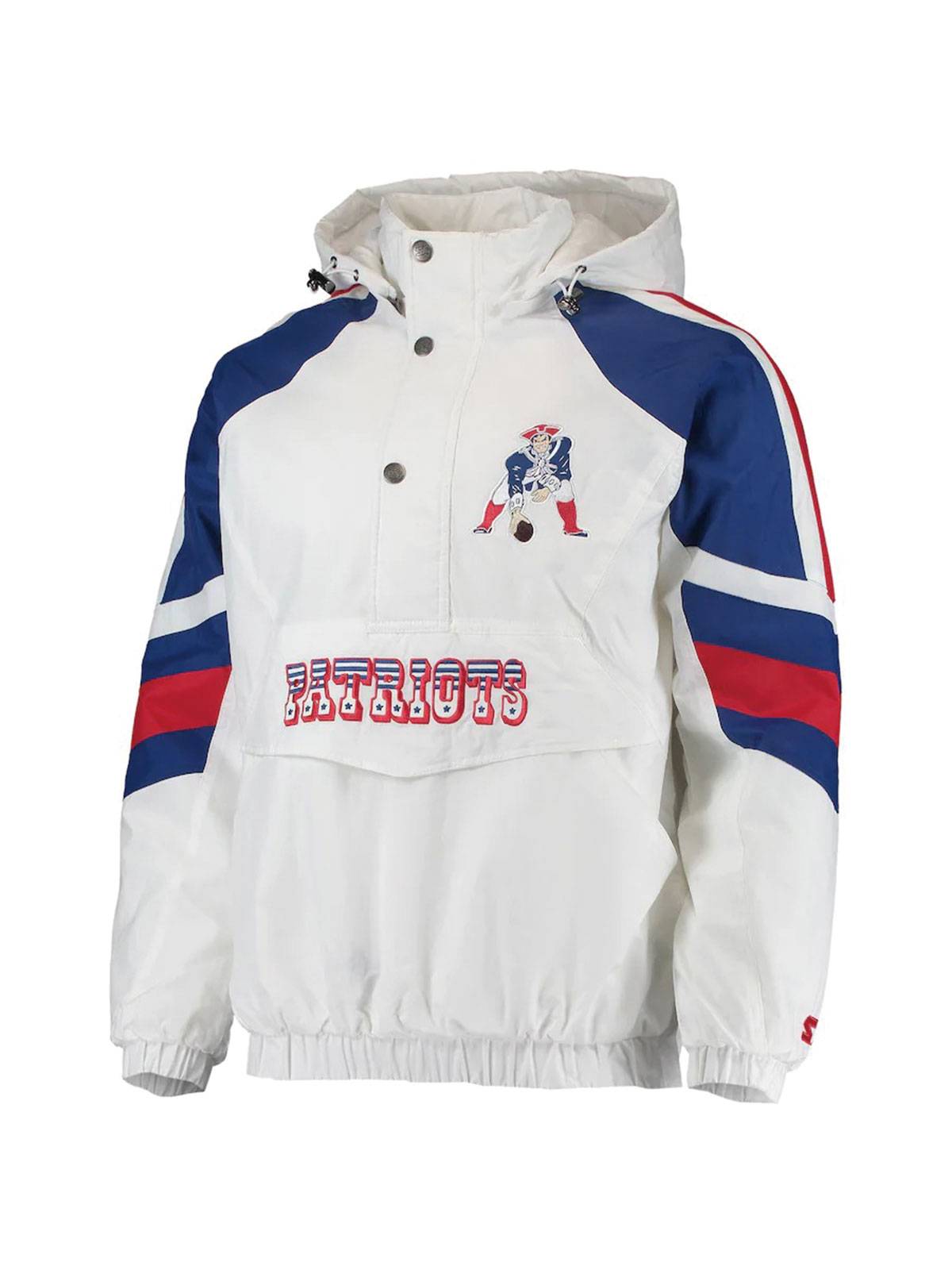 New England Patriots Half-Snap Hoodie Jacket