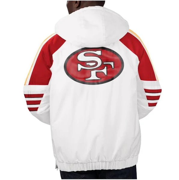 San Francisco 49ers Half-Snap Hoodie Jacket