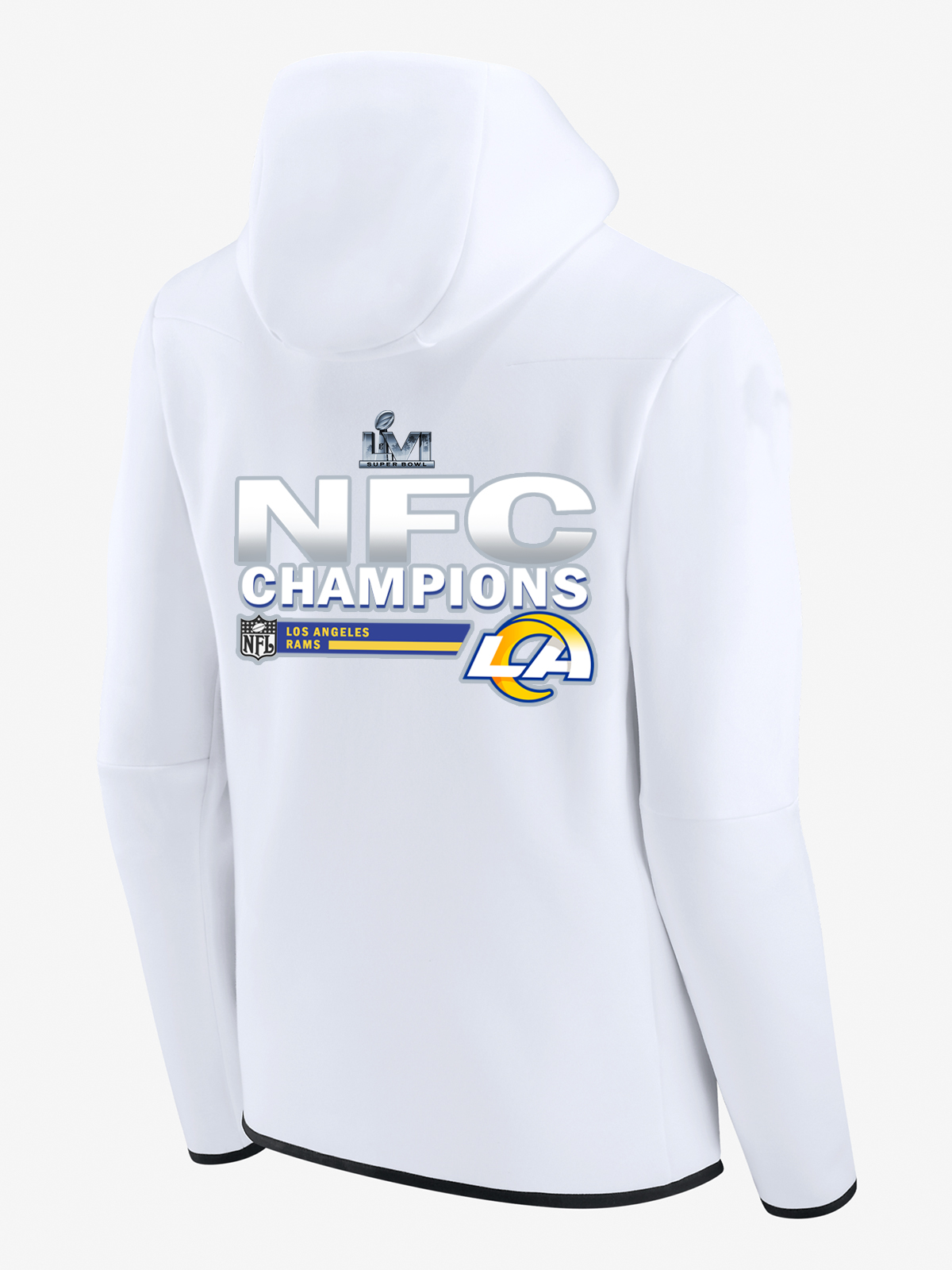 Los Angeles Rams LVI White Diamond Full-Zip Jacket