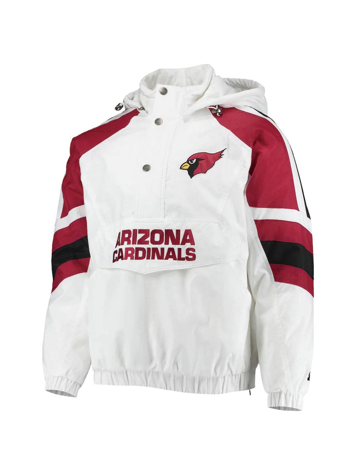 Arizona Cardinals Half-Snap Hoodie Jacket