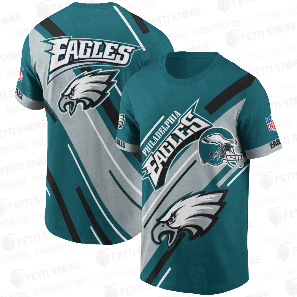 Philadelphia Eagles American Football Leauge Pattern 3D T-Shirt SH1 V2