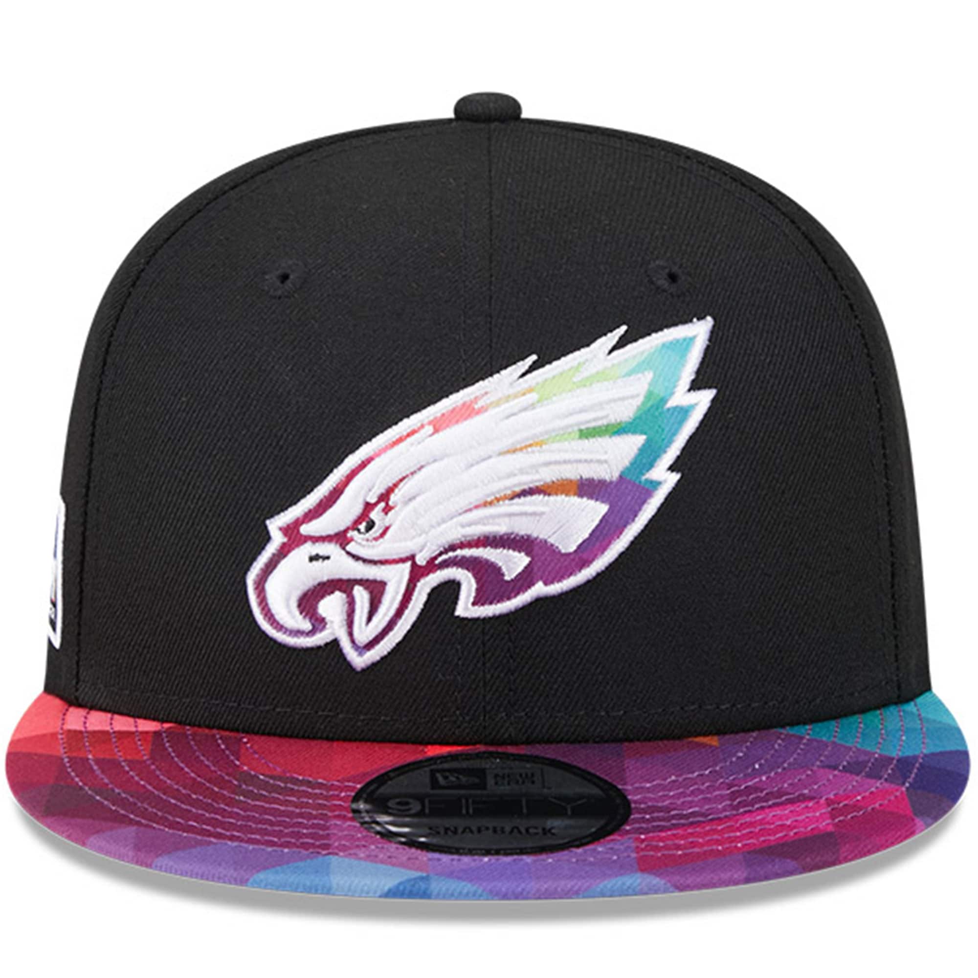Philadelphia Eagles Youth Black 2023 Crucial Catch 9FIFTY Snapback Hat