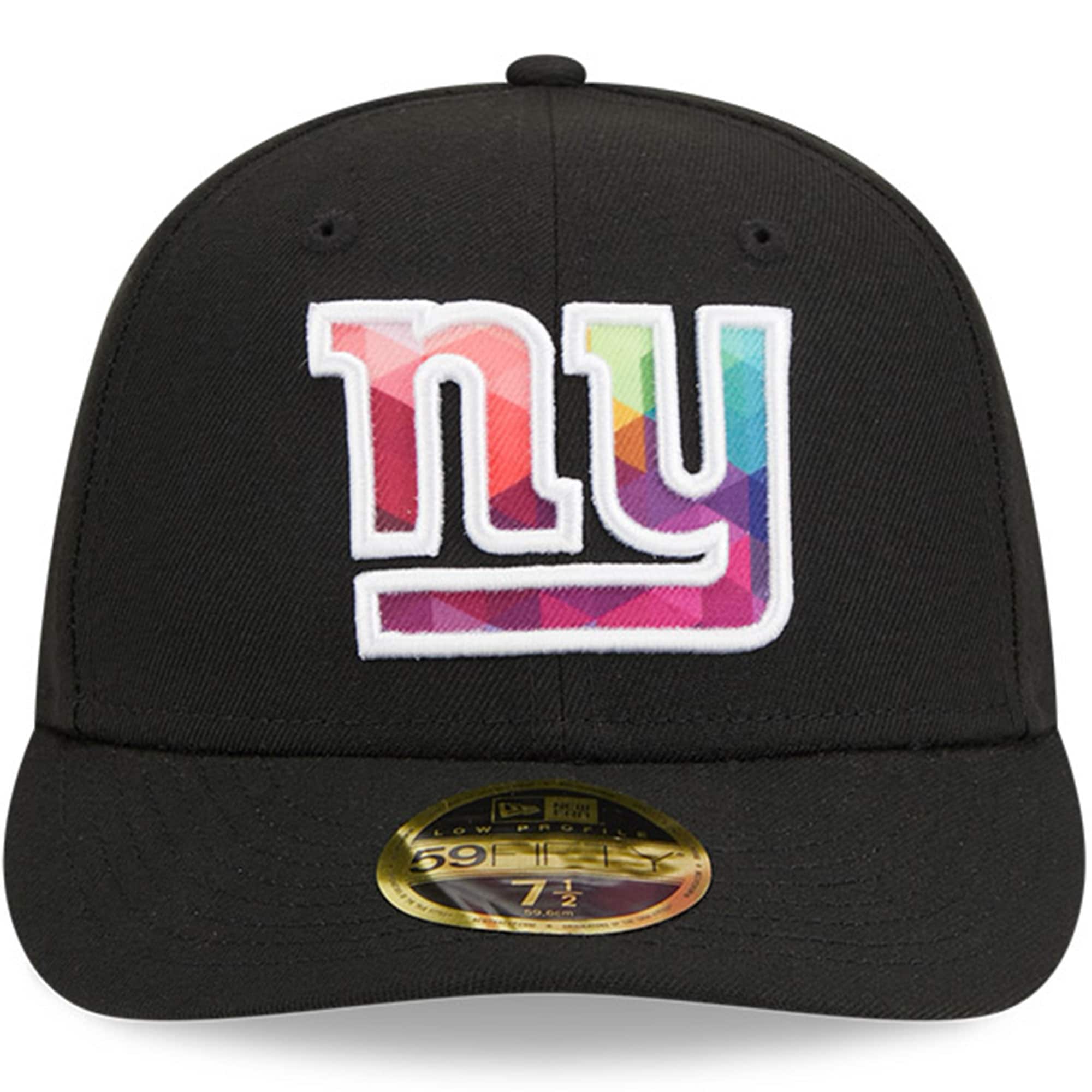 New York Giants Men's Black 2023 Crucial Catch Low Profile 59FIFTY Fitted Hat