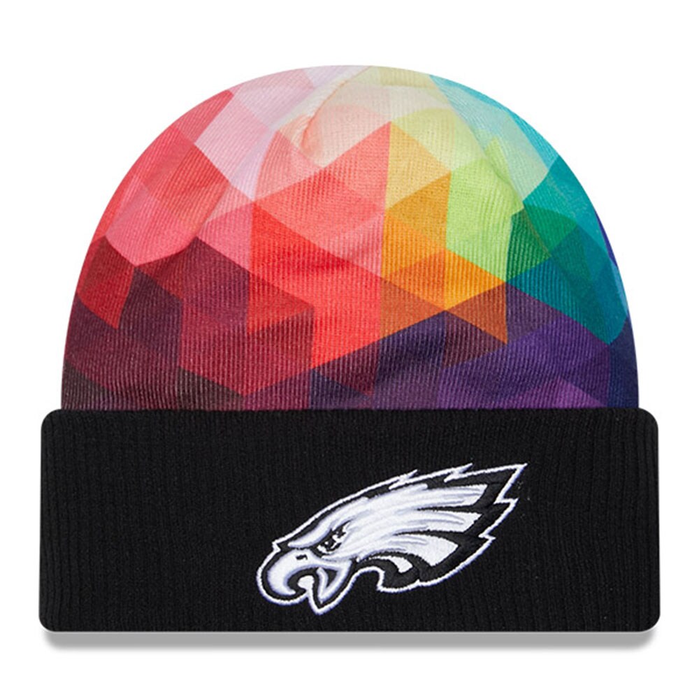 Philadelphia Eagles Men's Black 2023 Crucial Catch Cuffed Knit Hat