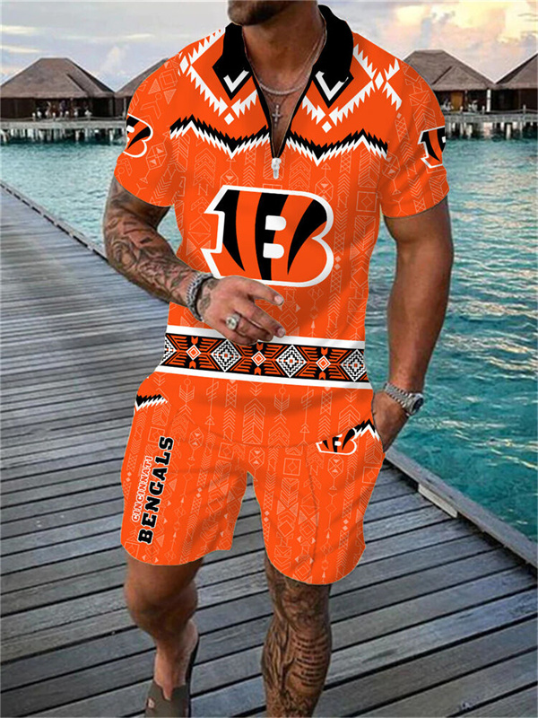 Cincinnati Bengals Limited Edition Polo Shirt And Shorts Two-Piece Suits
