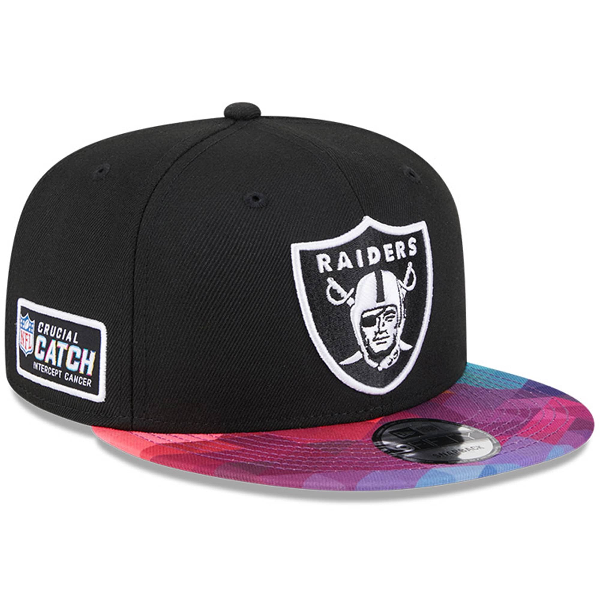 Las Vegas Raiders Men's Black 2023 Crucial Catch 9FIFTY Snapback Hat