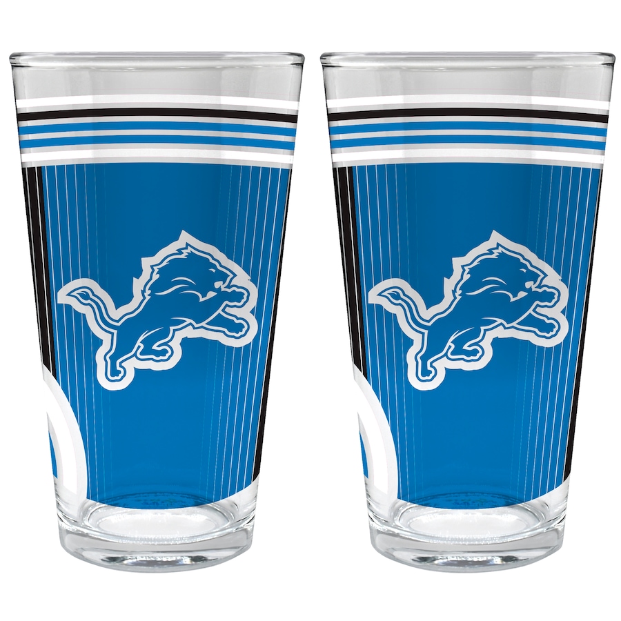 Detroit Lions Two-Piece 16oz. Pint Glass Set