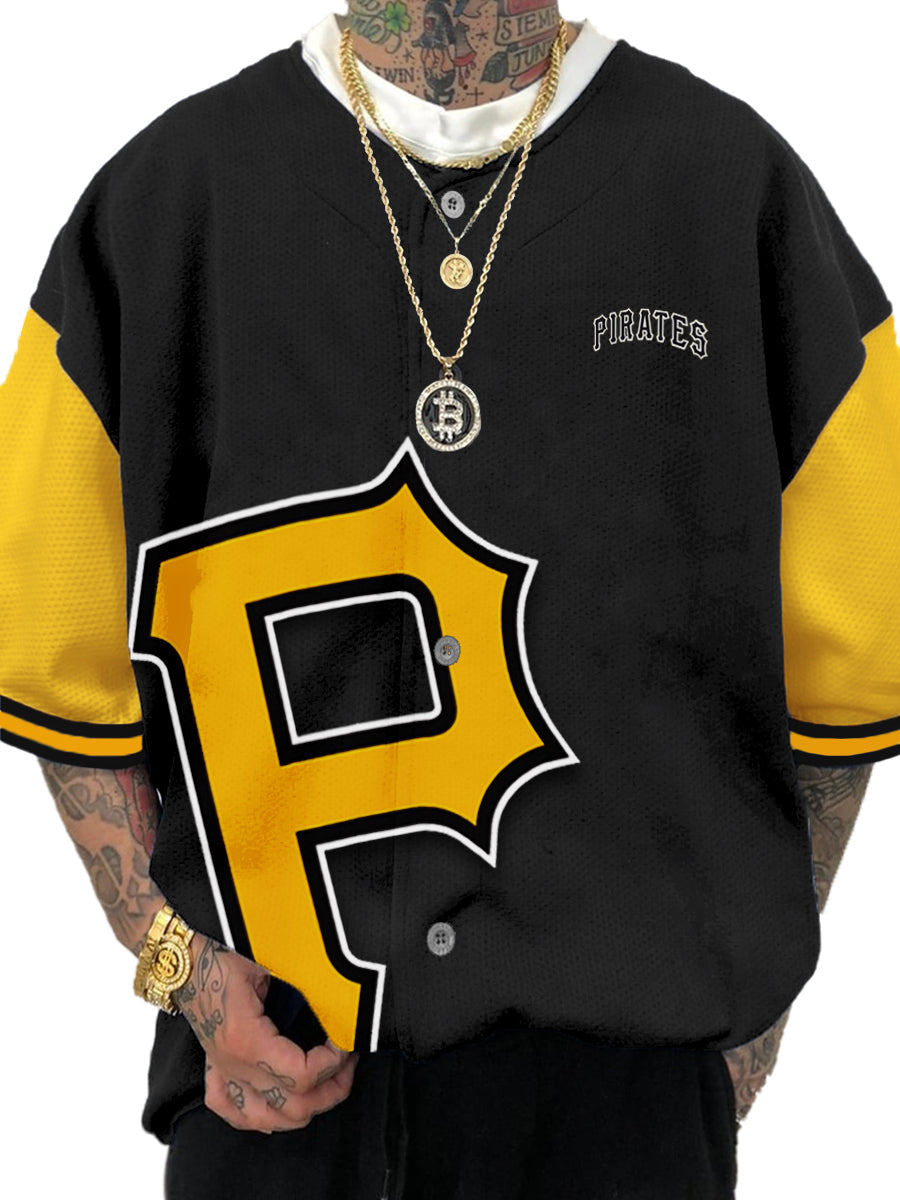 Pittsburgh Pirates MLB Men's Fashion Short Sleeve Jersey