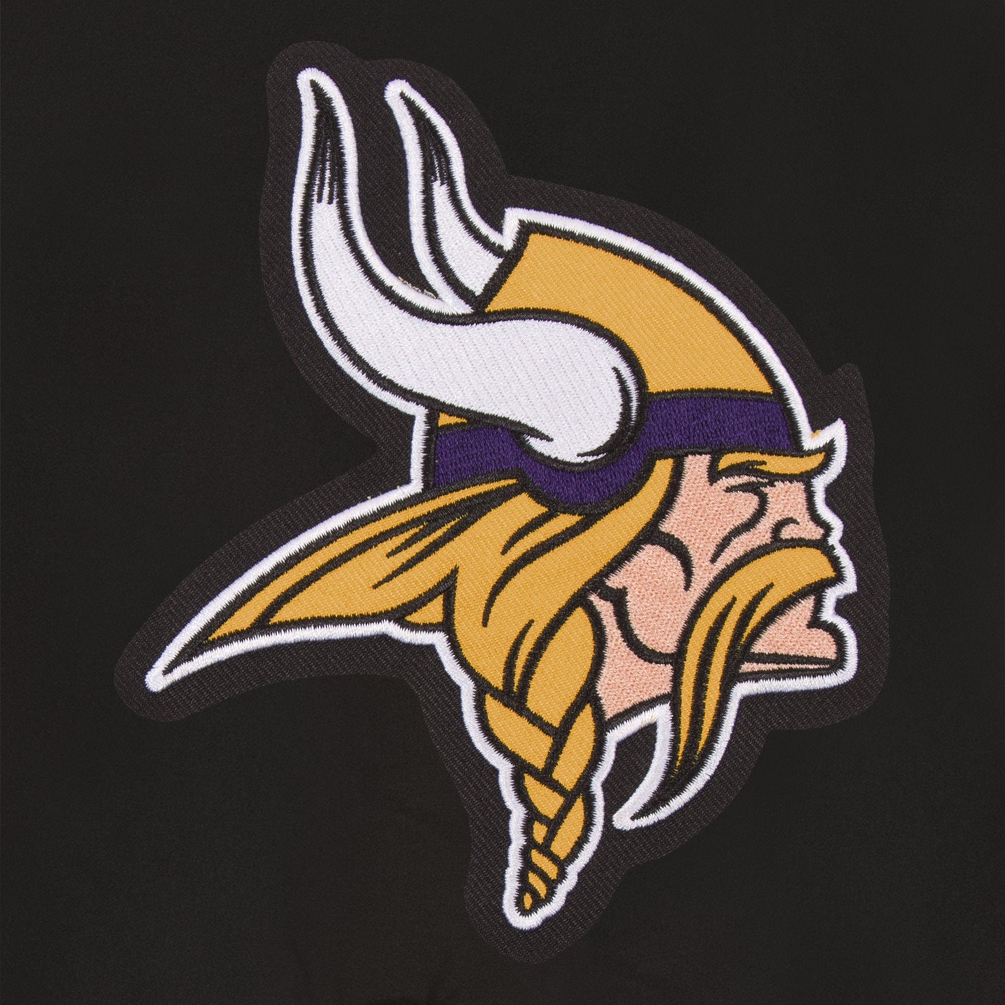 MINNESOTA VIKINGS REVERSIBLE WOOL JACKET - BLACK