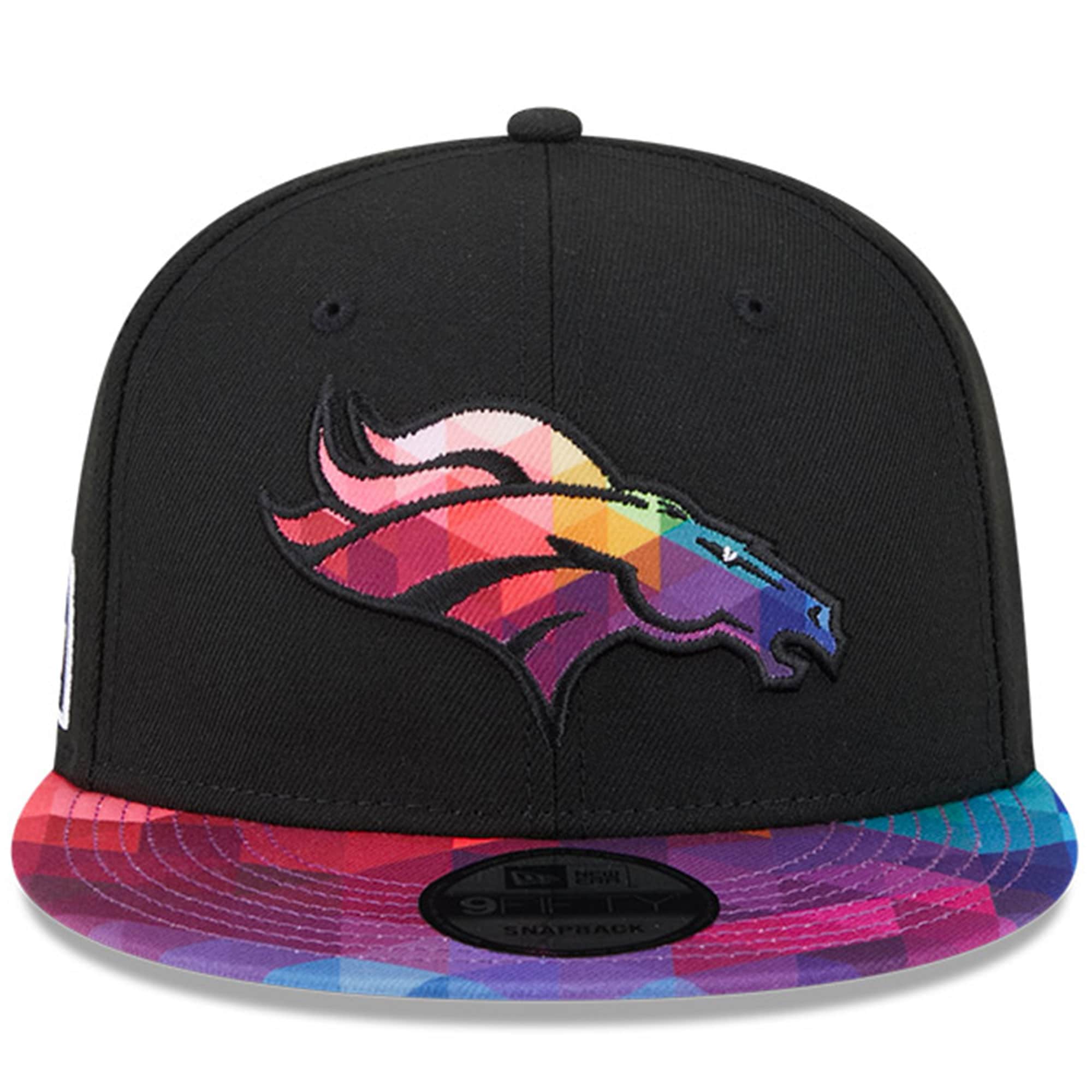 Denver Broncos Men's Black 2023 Crucial Catch 9FIFTY Snapback Hat