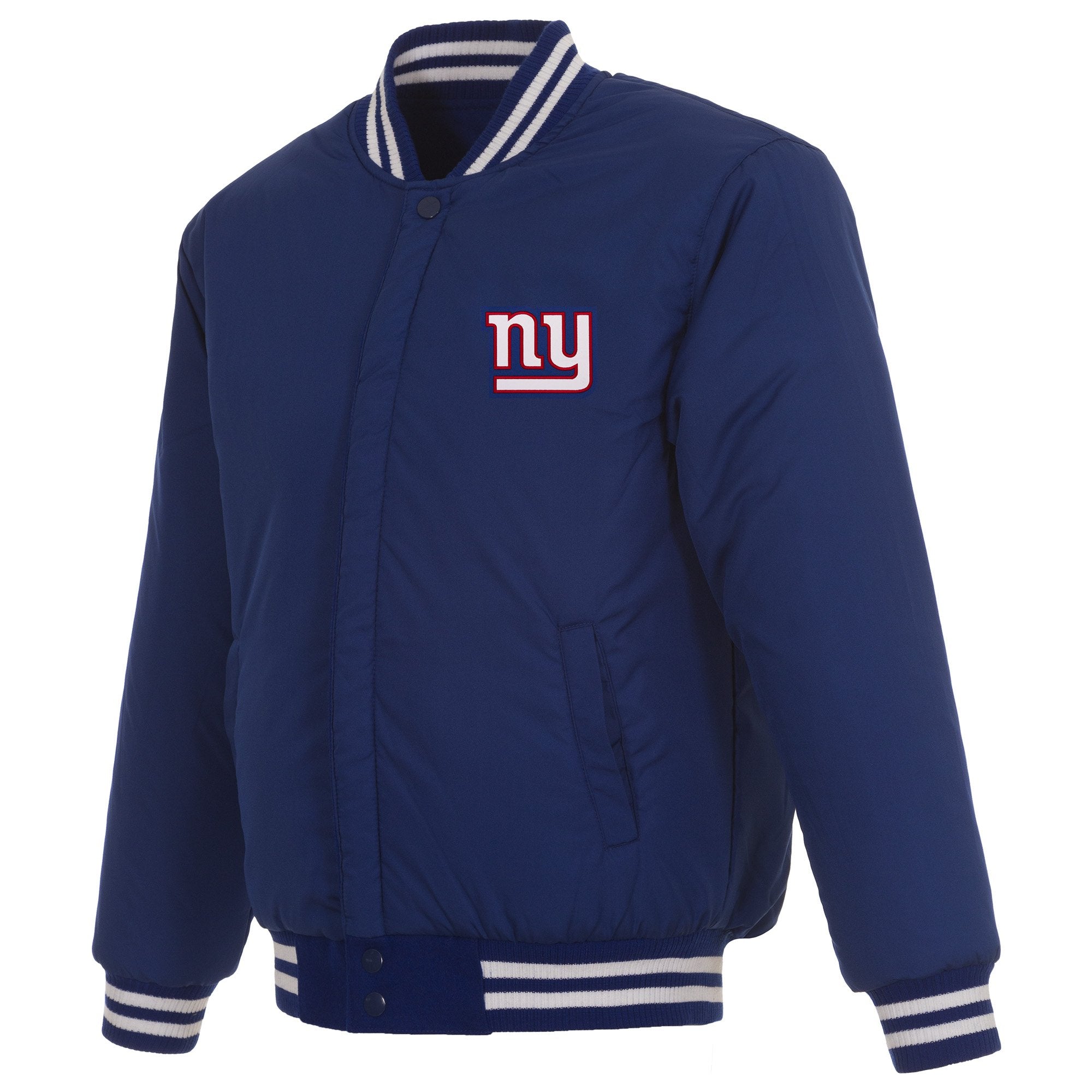 NEW YORK GIANTS REVERSIBLE WOOL JACKET - ROYAL BLUE