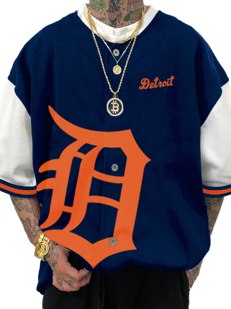 Detroit Tigers MLB Men's Fashion Short Sleeve Jersey
