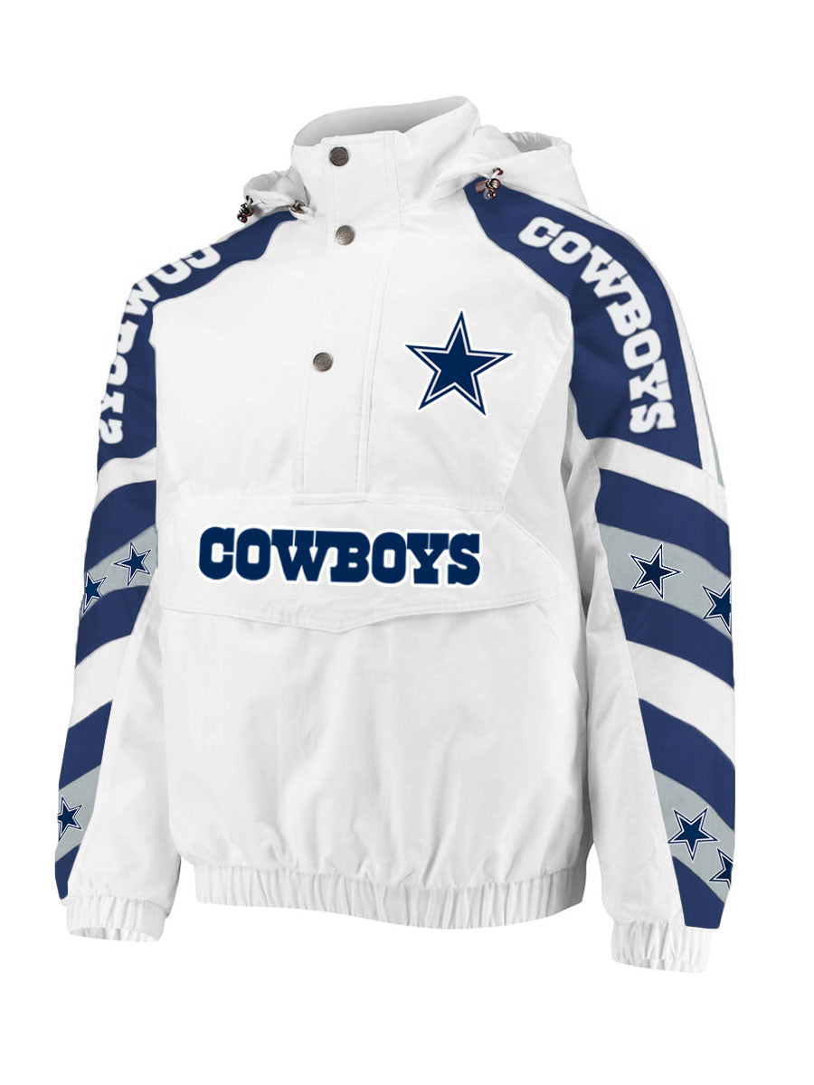 Dallas Cowboys HALF-SNAP HOODIE JACKET