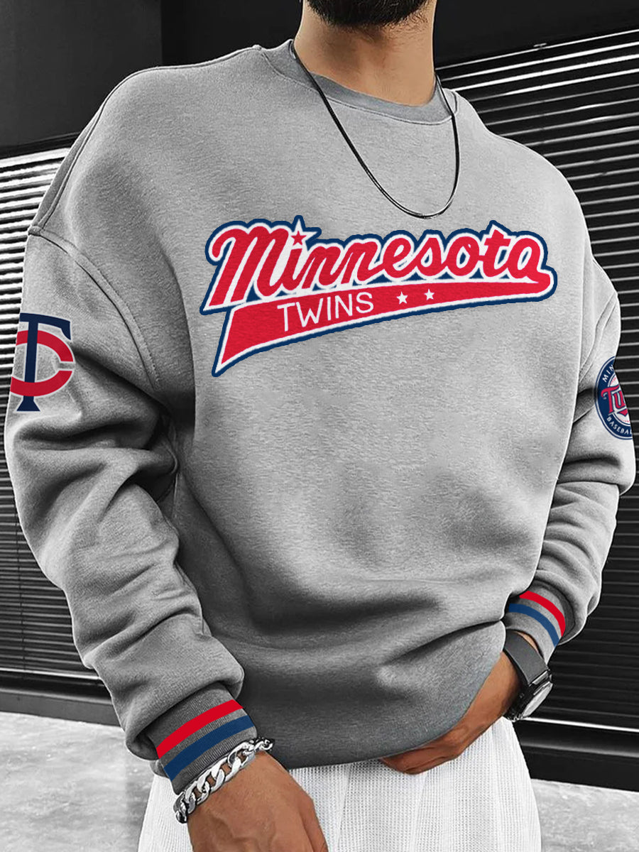 Minnesota Twins Fashion Men's Crewneck Sweatshirt