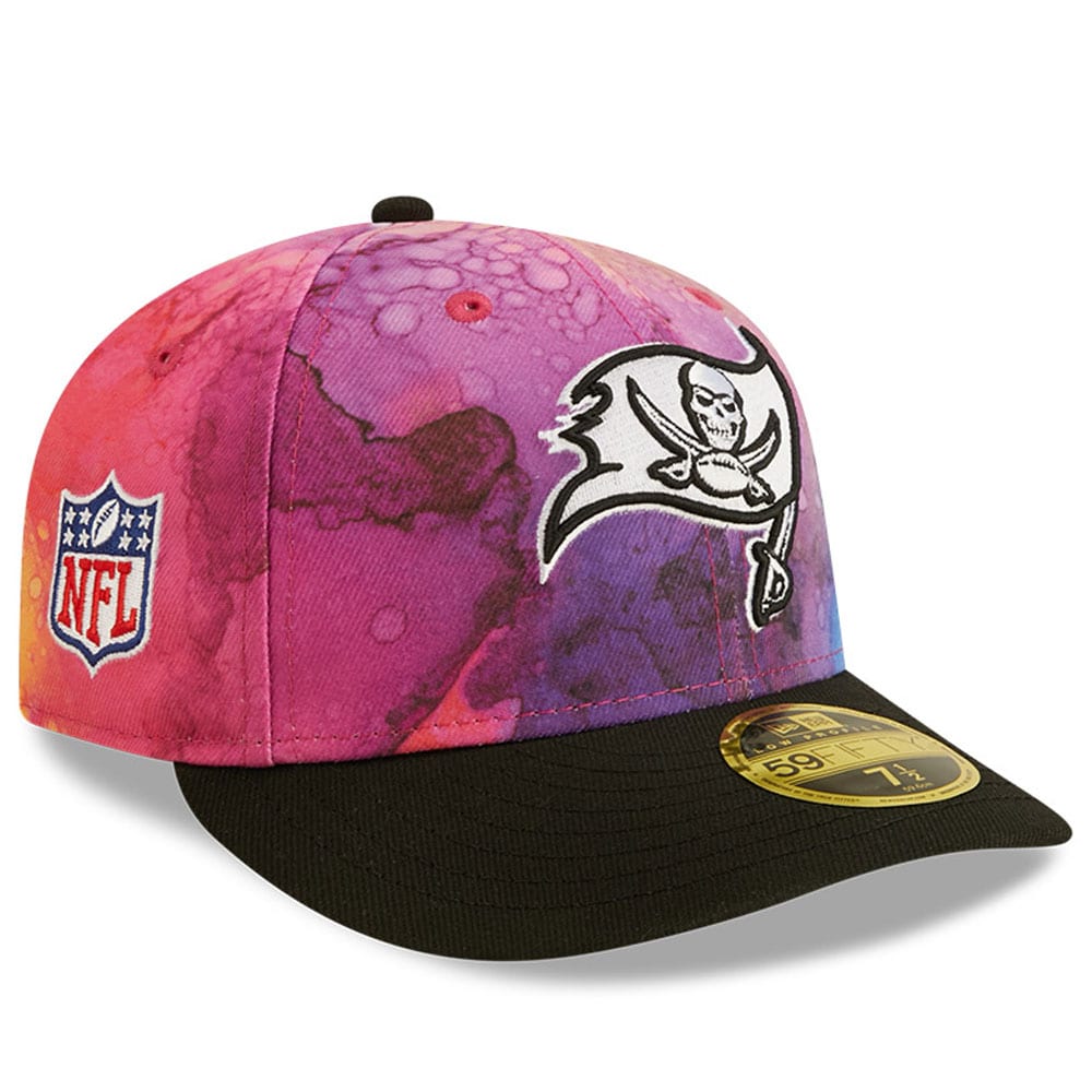 Tampa Bay Buccaneers Men's Pink/Black 2022 Crucial Catch Low Profile 59FIFTY Fitted Hat