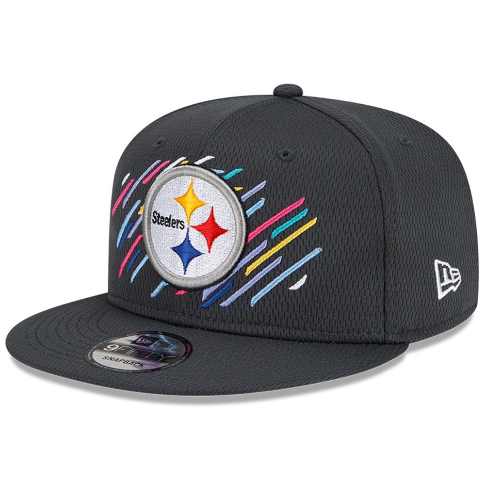 Pittsburgh Steelers Men's Charcoal 2021 Crucial Catch 9FIFTY Snapback Adjustable Hat
