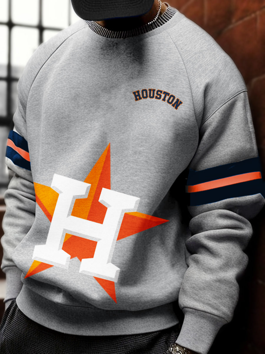Houston Astros MLB Men's Oversize Crewneck Sweatshirt
