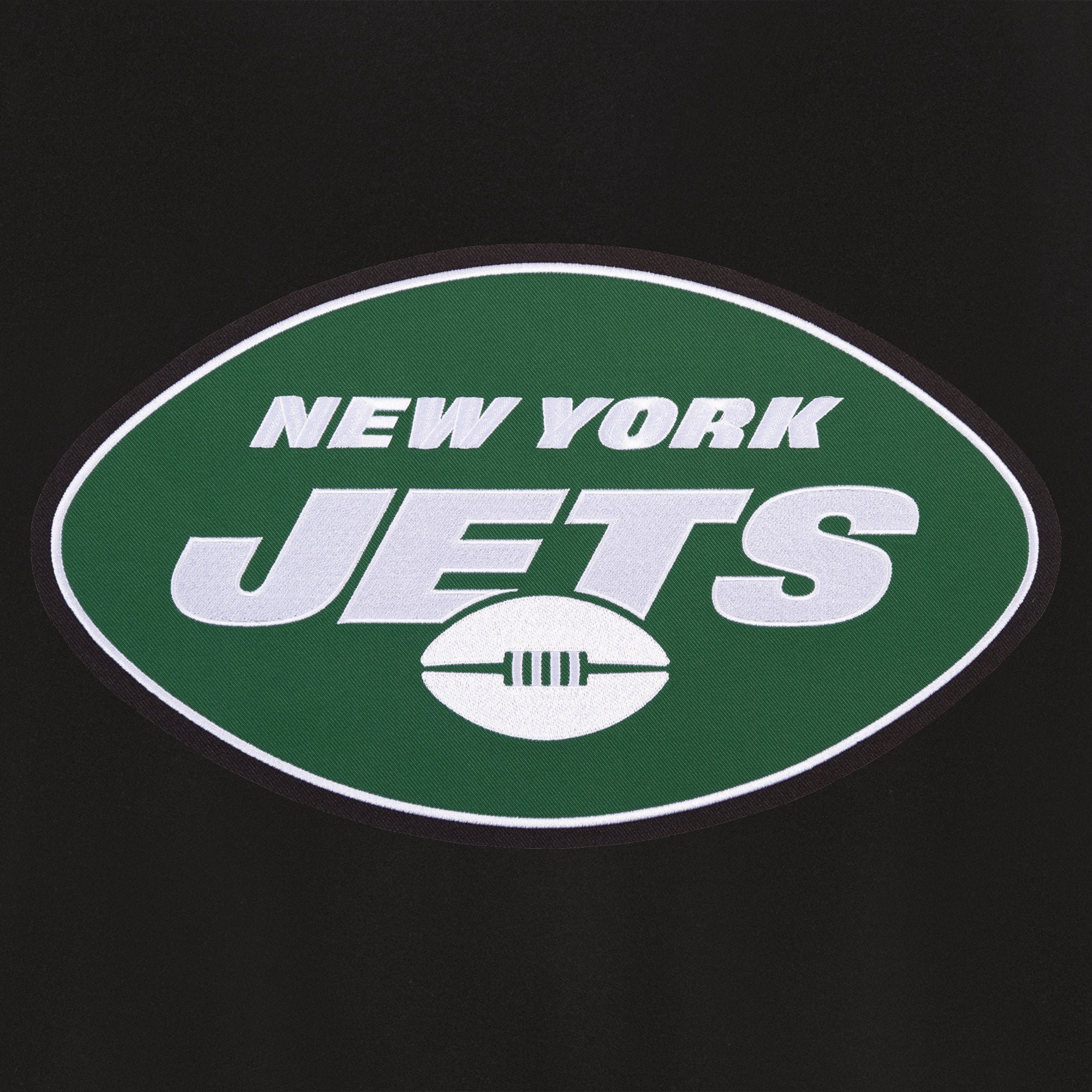 NEW YORK JETS REVERSIBLE WOOL JACKET - BLACK