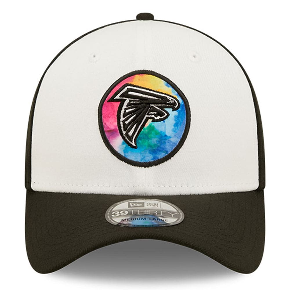 Atlanta Falcons Men's White/Black 2022 Crucial Catch 39THIRTY Coaches Flex Hat
