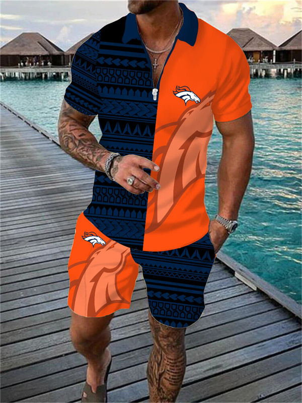 Denver Broncos Limited Edition Polo Shirt And Shorts Two-Piece Suits