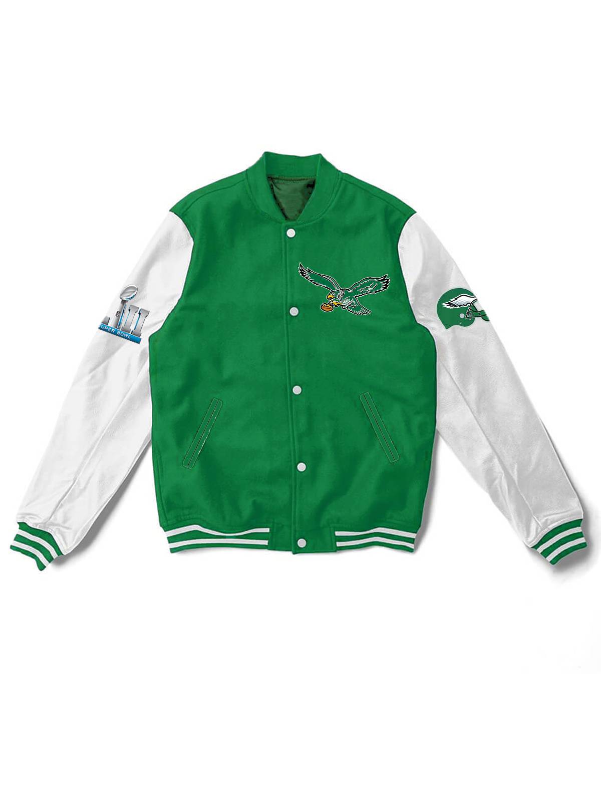 Philadelphia Eagles Fashion Printed Varsity Jacket